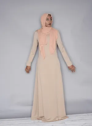 Nude Modern Cut Dress