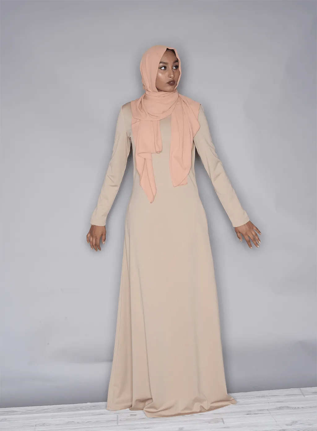 Nude Modern Cut Dress