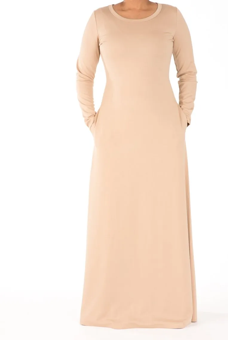 Nude Modern Cut Dress
