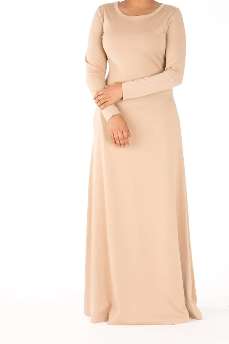 Nude Modern Cut Dress