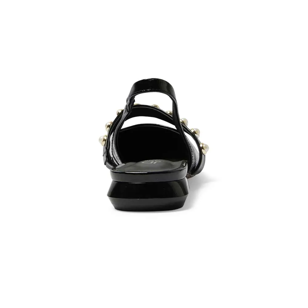 Opal Flat in Black Patent