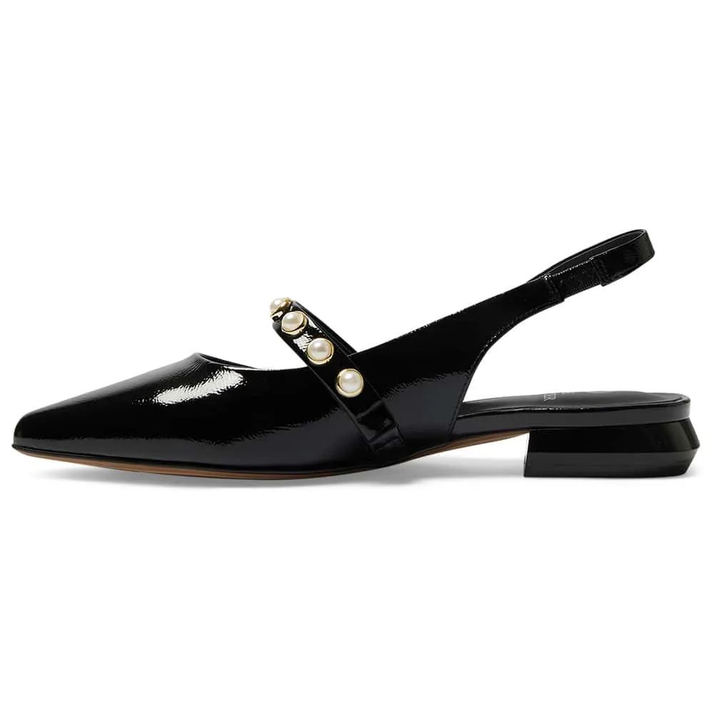 Opal Flat in Black Patent