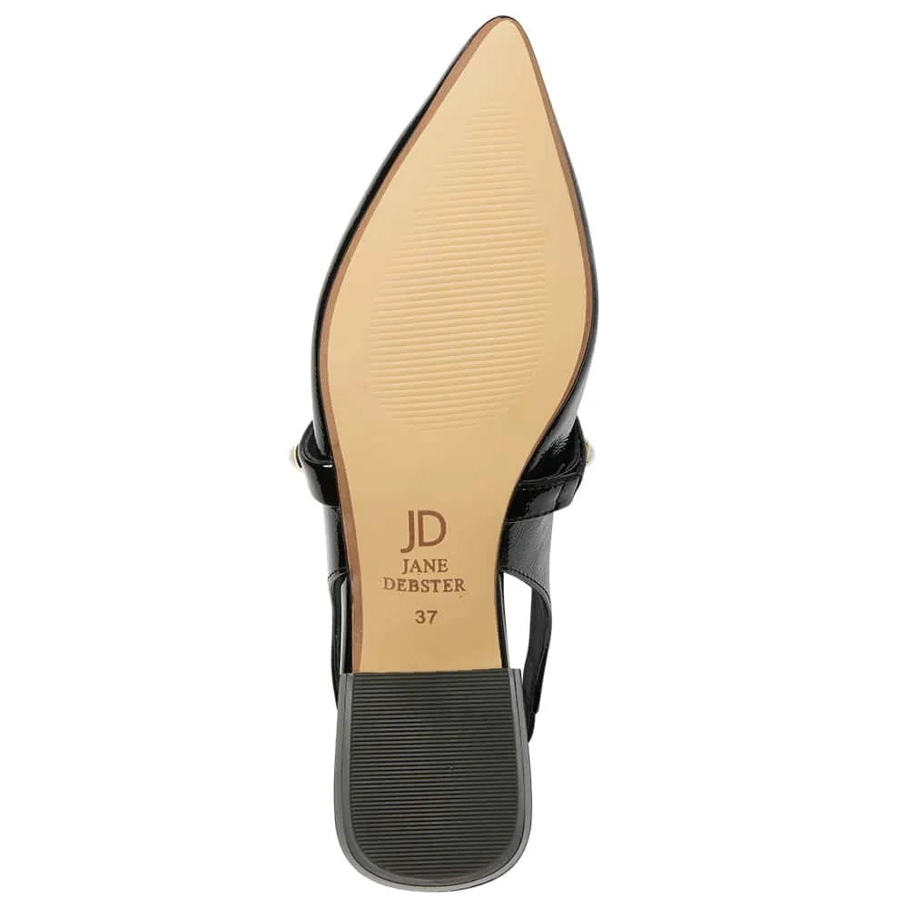 Opal Flat in Black Patent