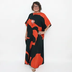 Orange Modern Sunset Kaftan