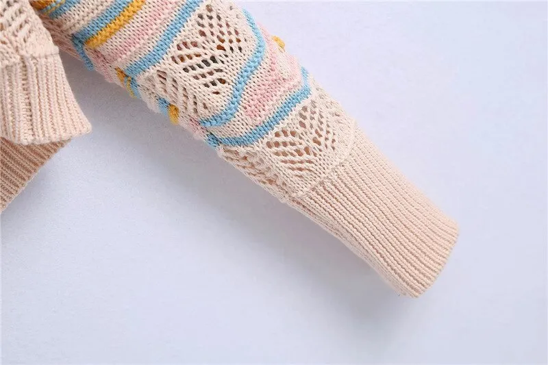 POINTELLE KNIT CARDIGAN