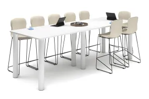 Quadro Counter Cylinder Leg Table