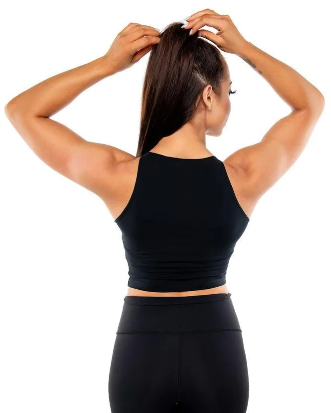 "INSPIRING” FITNESS CROP TANKS