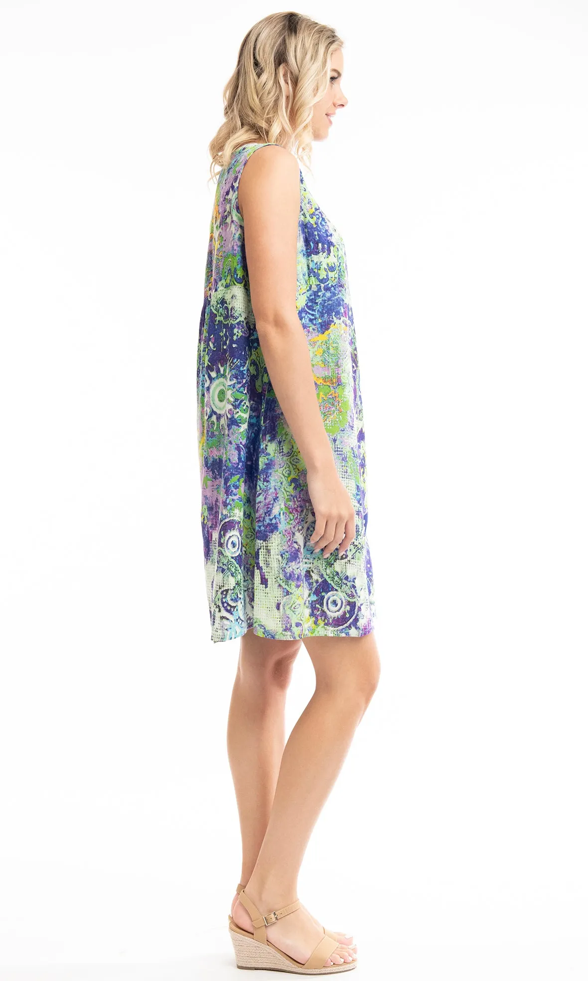 Rayon Dress Shift Flaired Printed, More Prints
