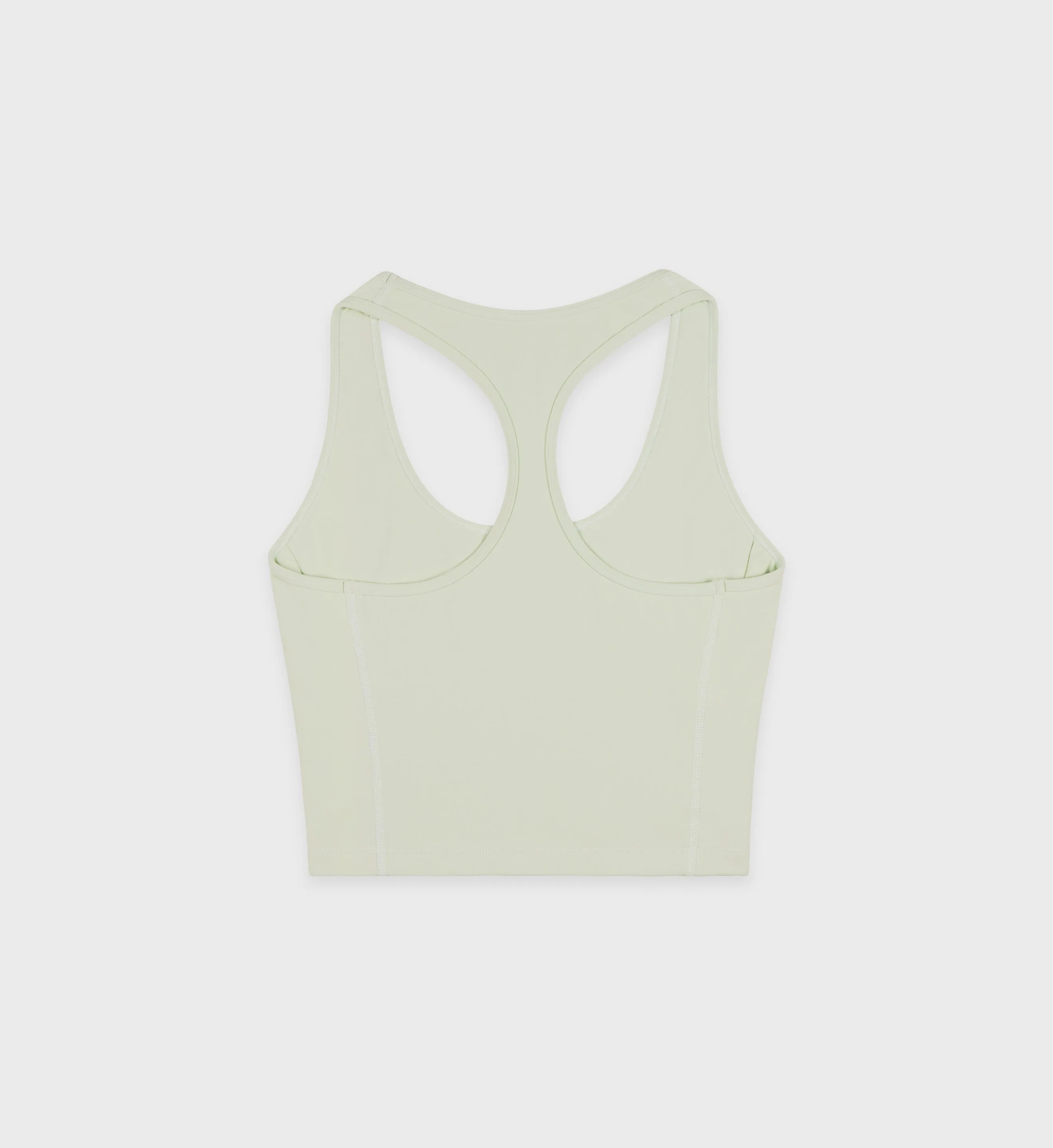Runner Script Sports Tank - Sage/White
