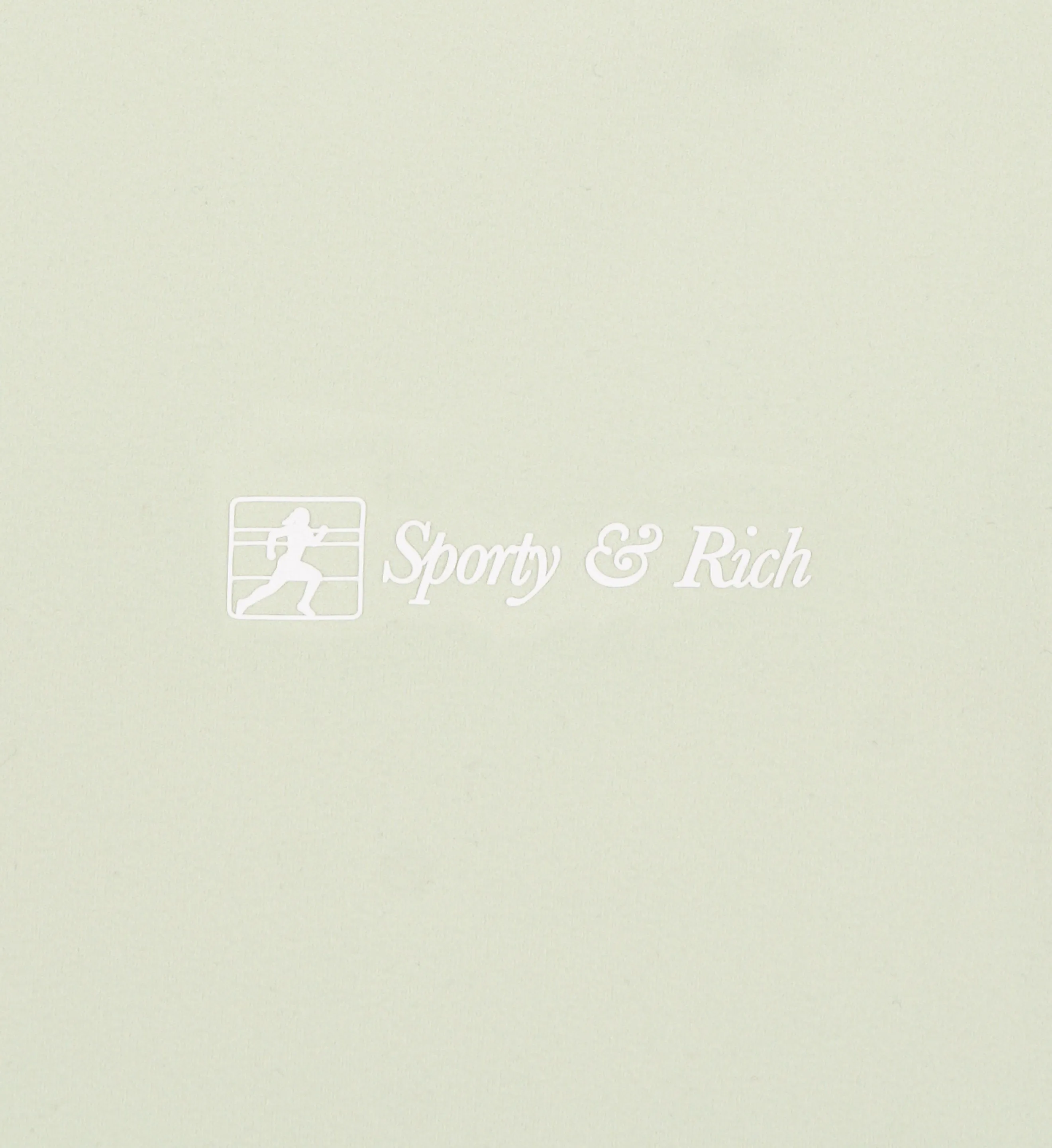 Runner Script Sports Tank - Sage/White