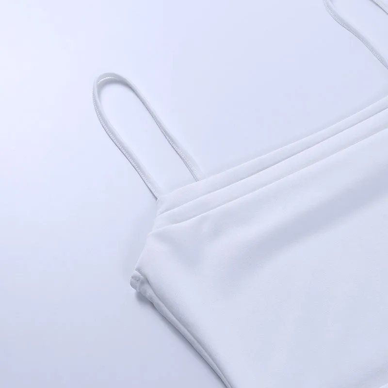 Sexy Slim-fitting Solid Color Slip Dress