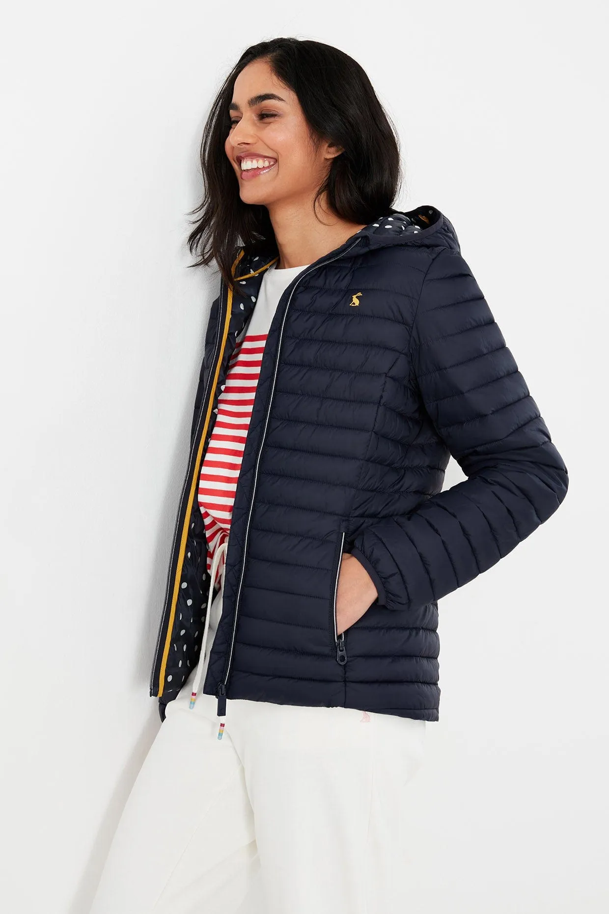 Snug Water Resistant Packable Puffer Coat - Marine Navy