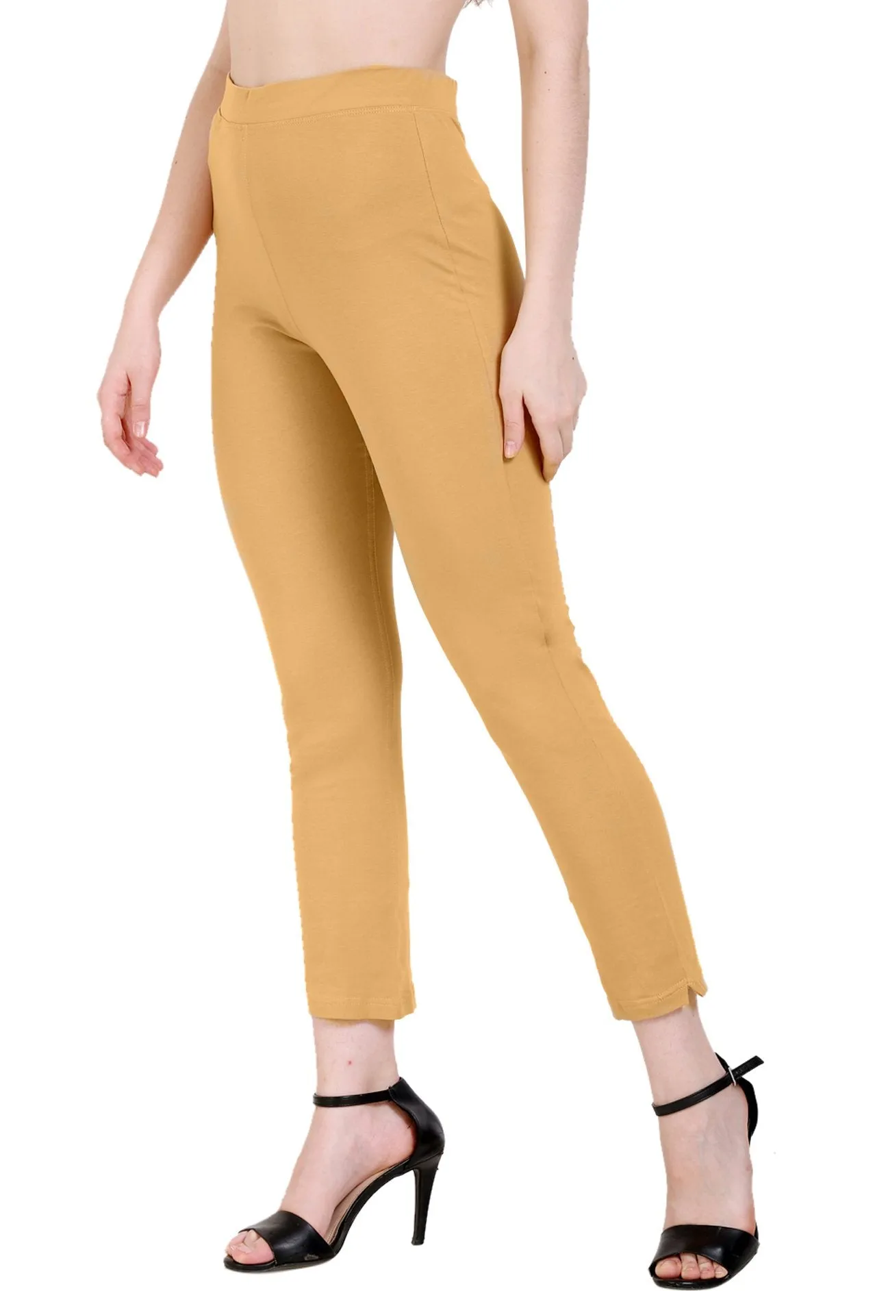 Sona Women's/Girl's International Soft  Cotton Regular Fit Straight Pants/Trouser-Blue