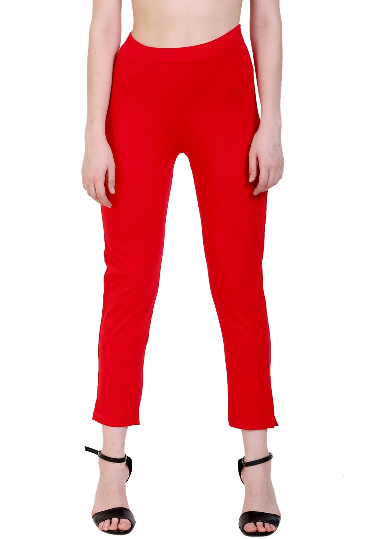 Sona Women's/Girl's International Soft  Cotton Regular Fit Straight Pants/Trouser-Blue