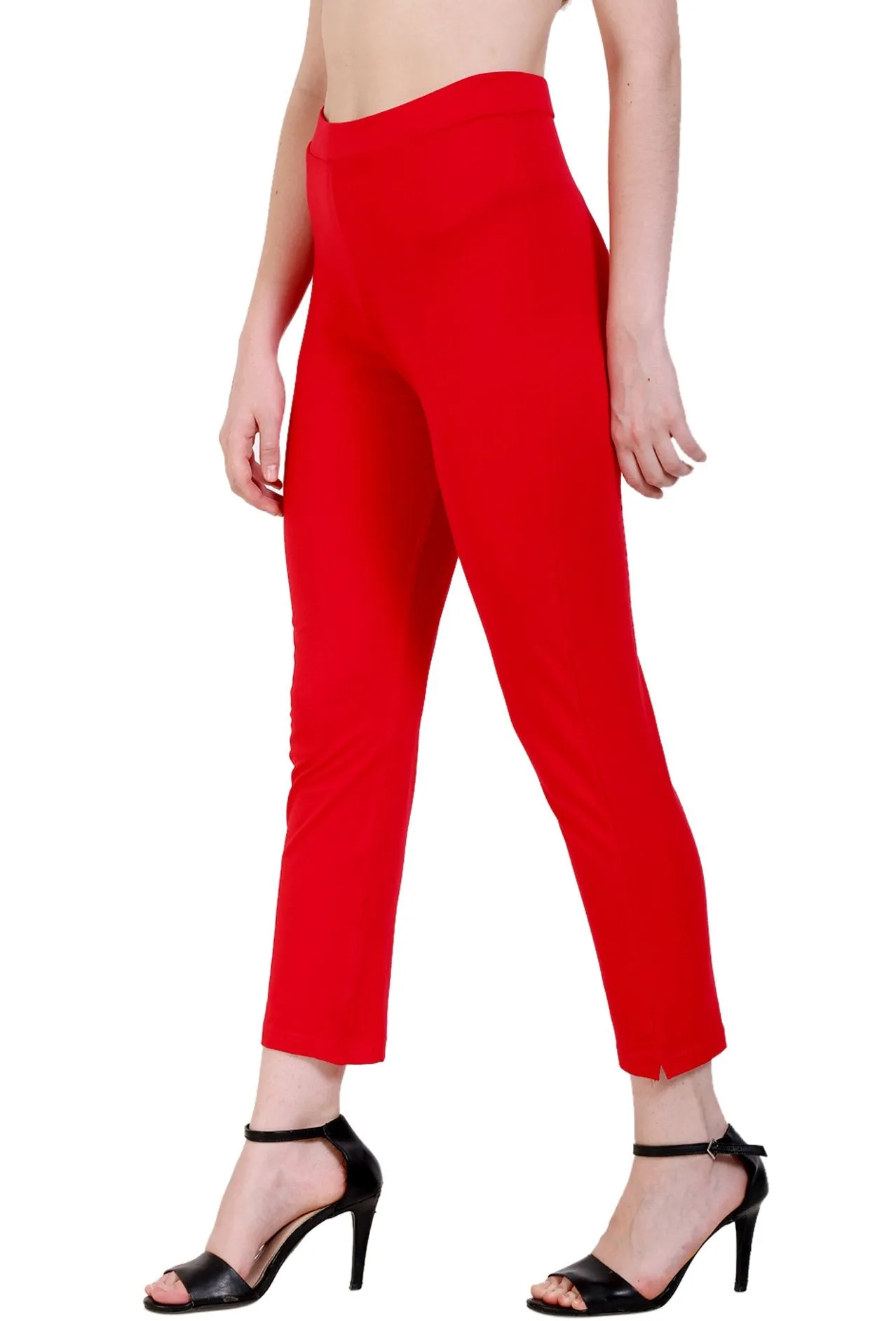 Sona Women's/Girl's International Soft  Cotton Regular Fit Straight Pants/Trouser-Blue