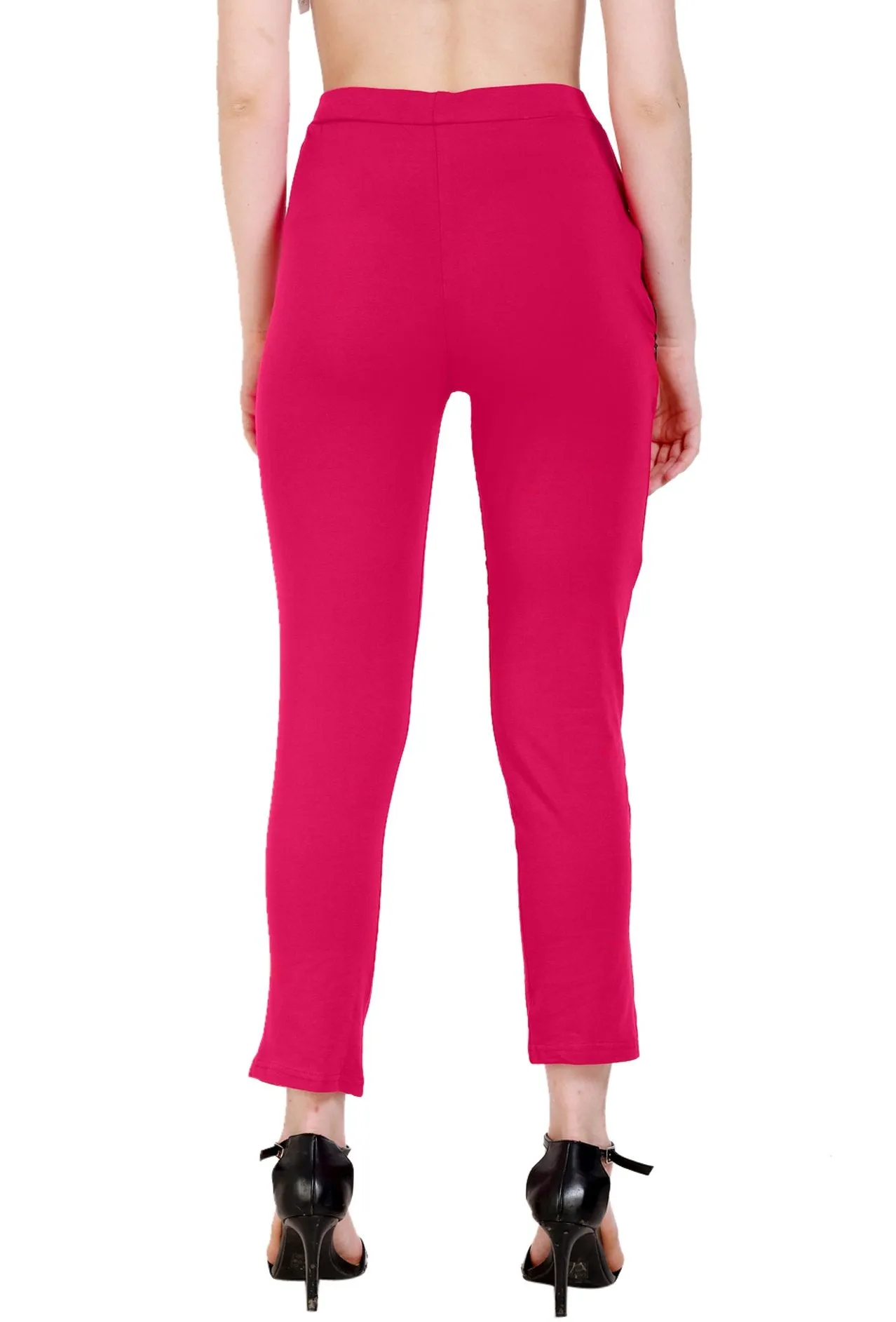 Sona Women's/Girl's International Soft  Cotton Regular Fit Straight Pants/Trouser-Blue