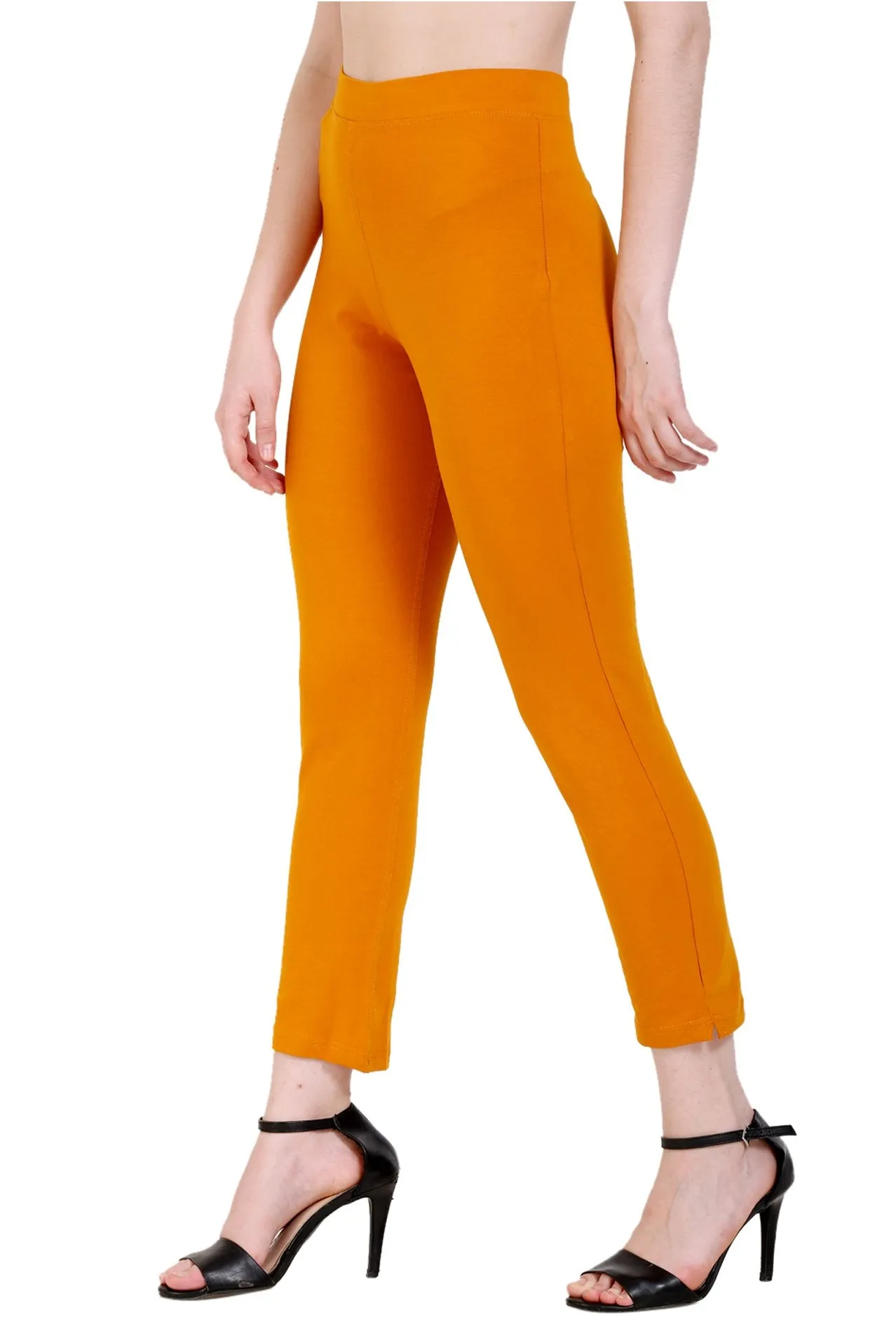 Sona Women's/Girl's International Soft  Cotton Regular Fit Straight Pants/Trouser-Blue