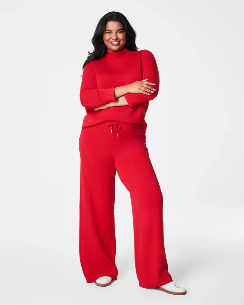 Spanx: AirEssentials Mock Pullover in Spanx Red 50761R