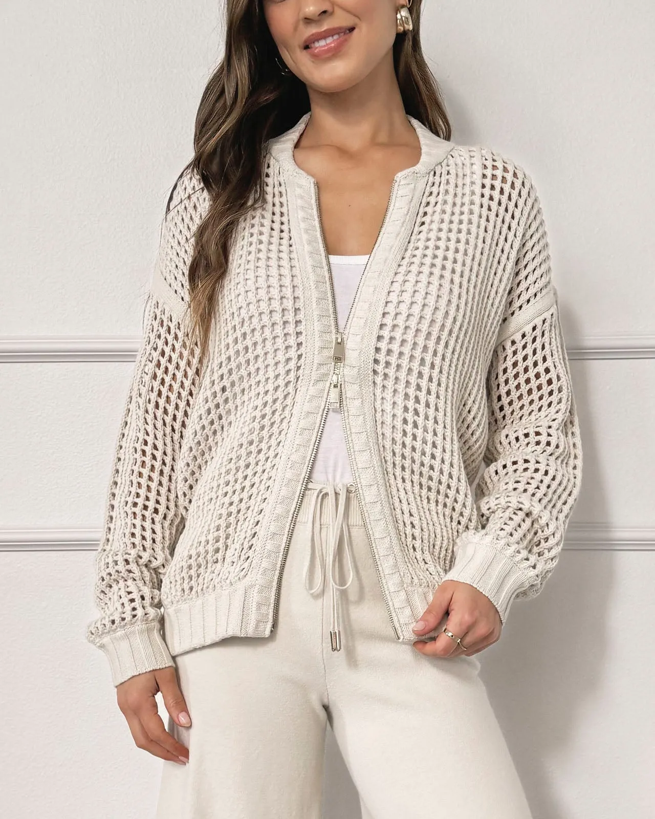 Splendid x @Cellajaneblog Zip Sweater Bomber Jacket
