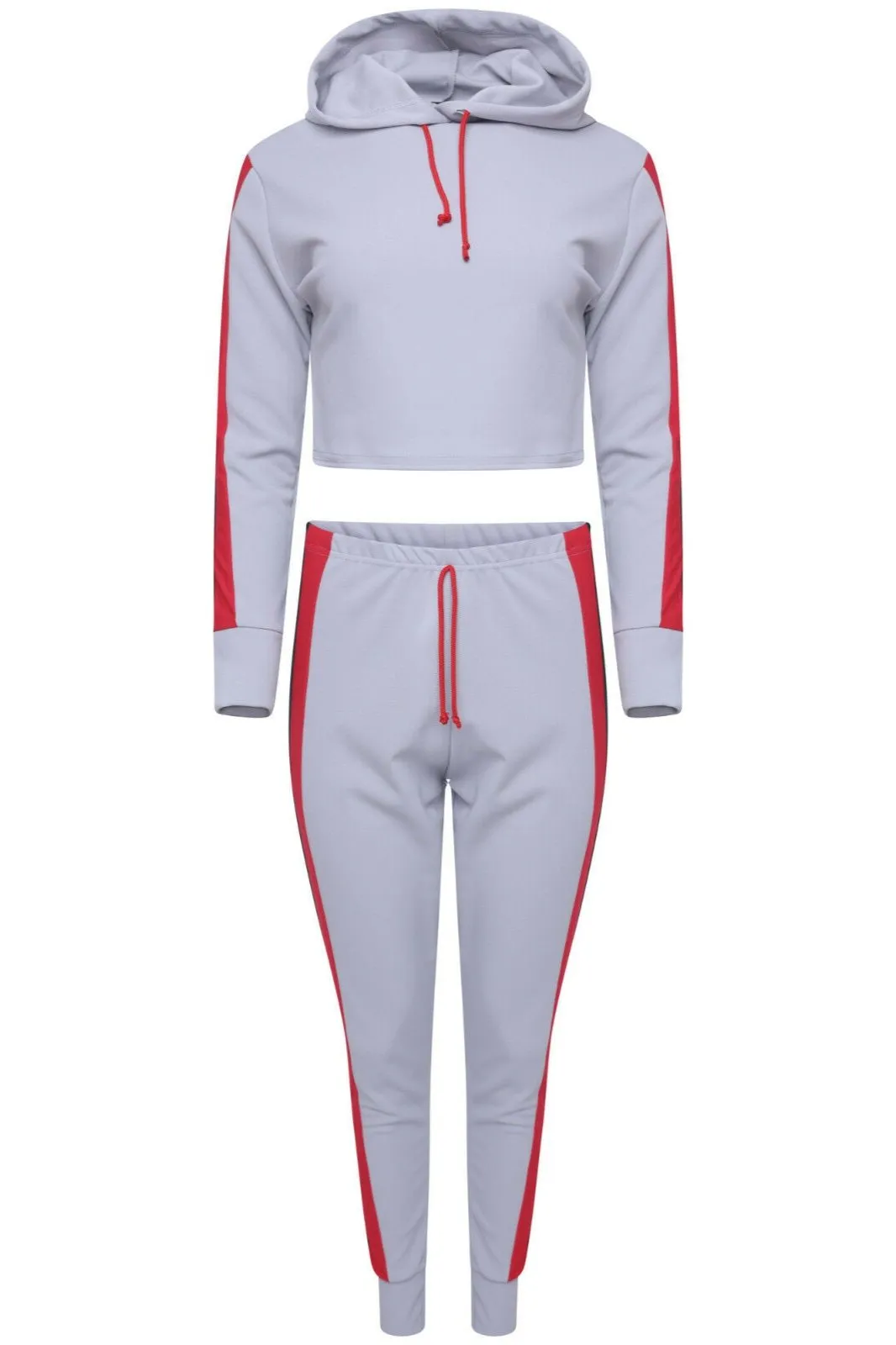 Stripe Cropped Loungewear Set