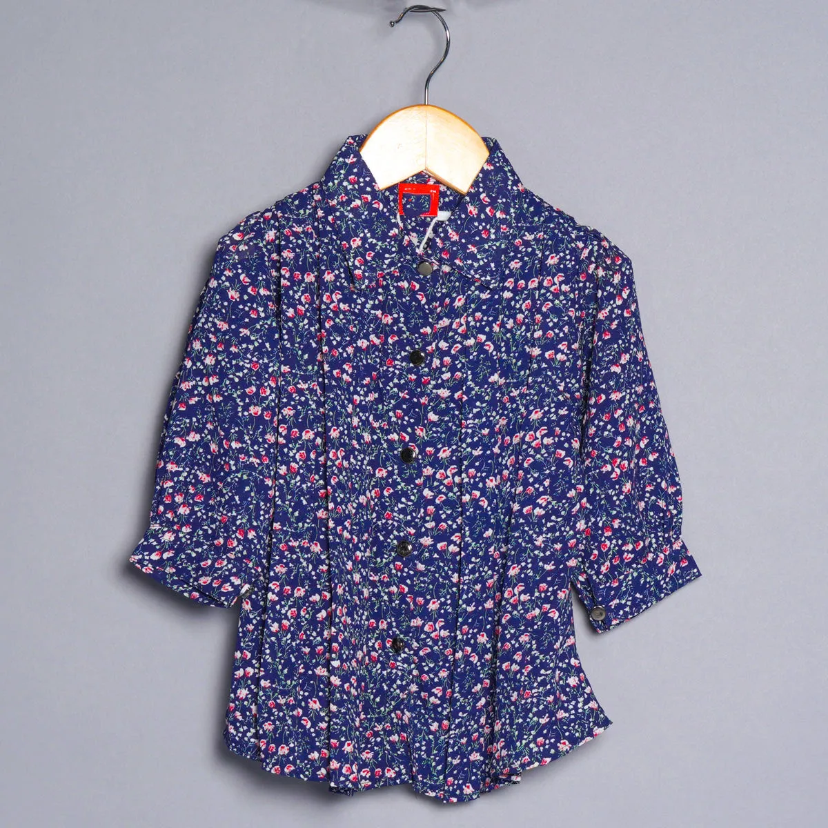 Stylish Floral Print Girls Tops