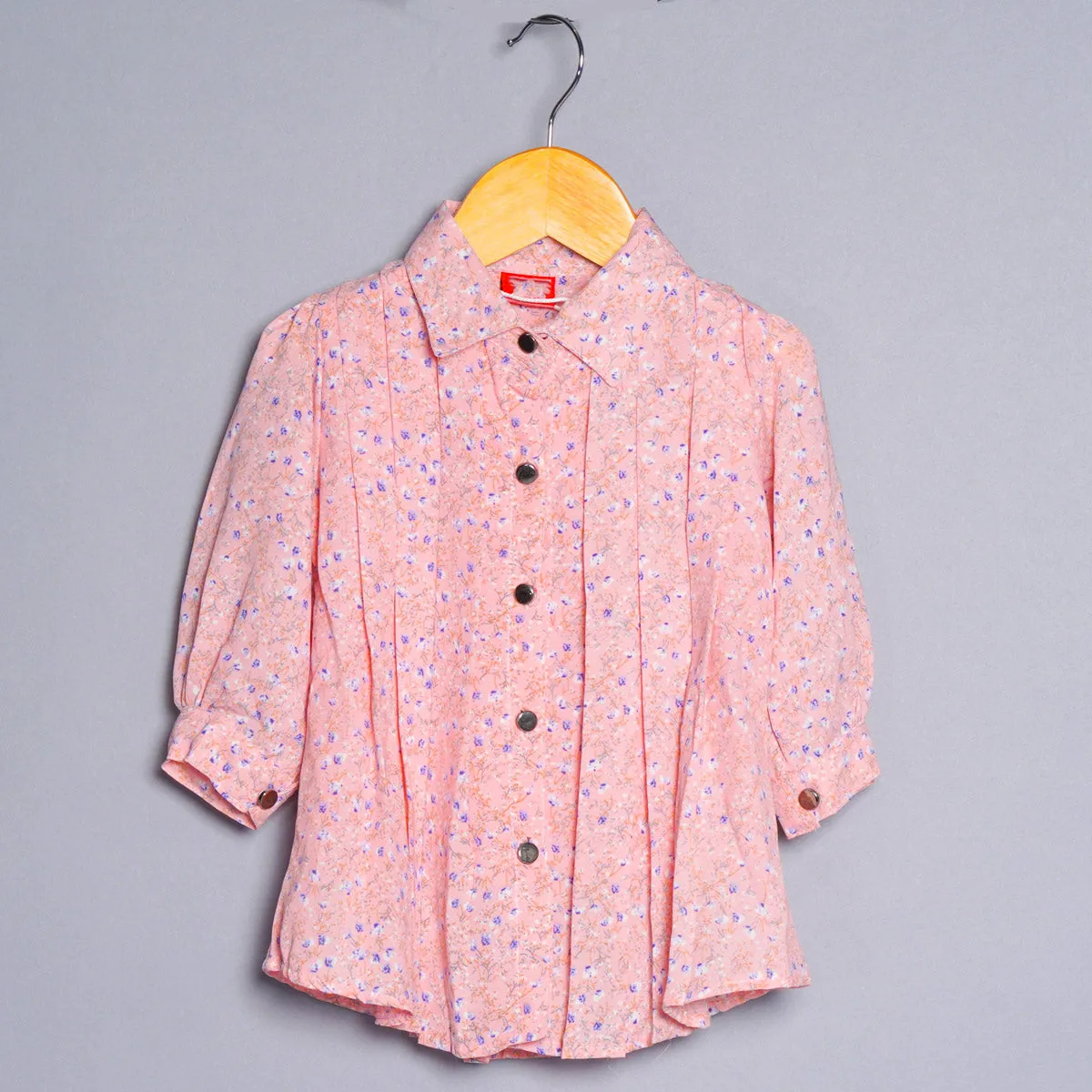 Stylish Floral Print Girls Tops