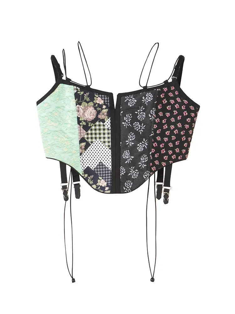 Stylish Jacquard Corset Vest