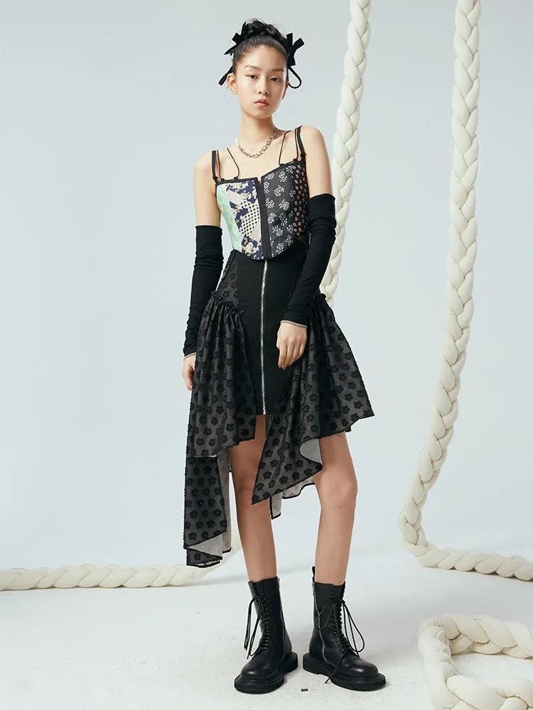 Stylish Jacquard Corset Vest