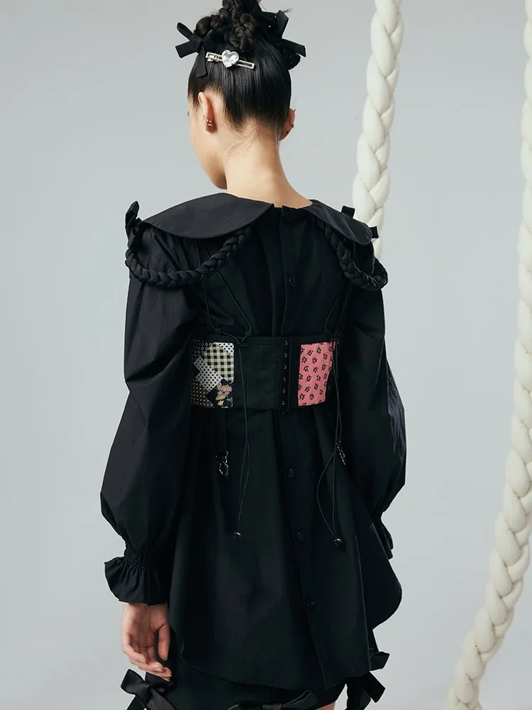 Stylish Jacquard Corset Vest