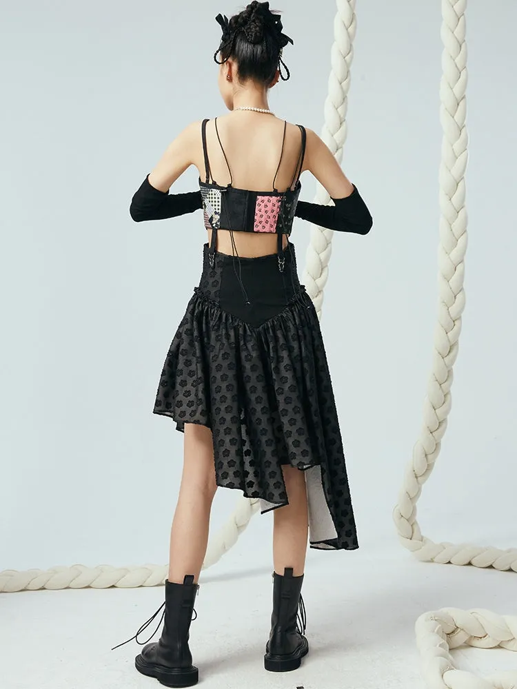 Stylish Jacquard Corset Vest