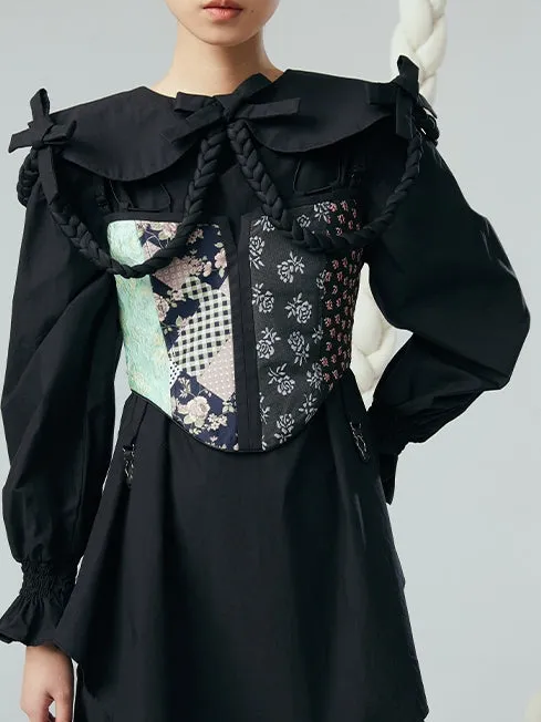 Stylish Jacquard Corset Vest