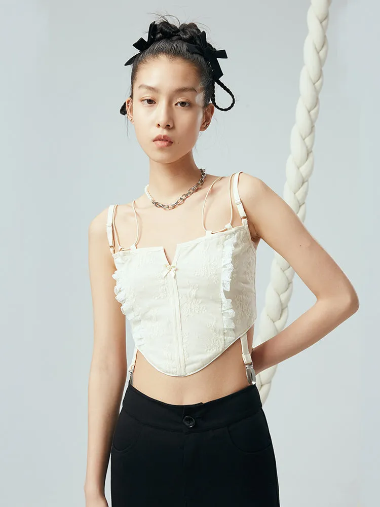 Stylish Jacquard Corset Vest
