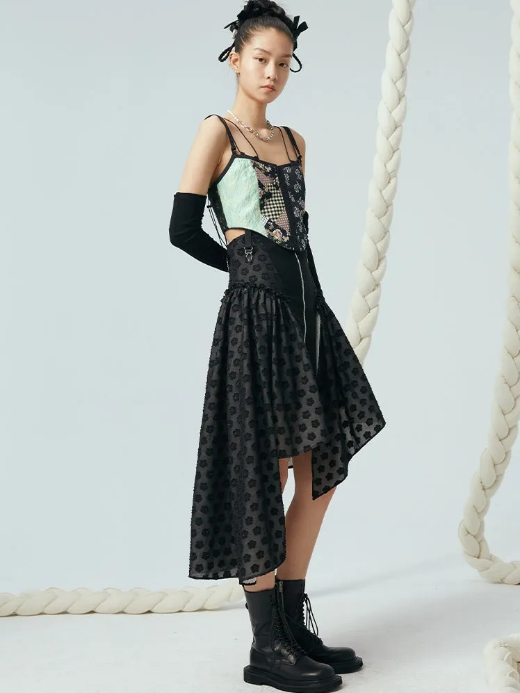 Stylish Jacquard Corset Vest