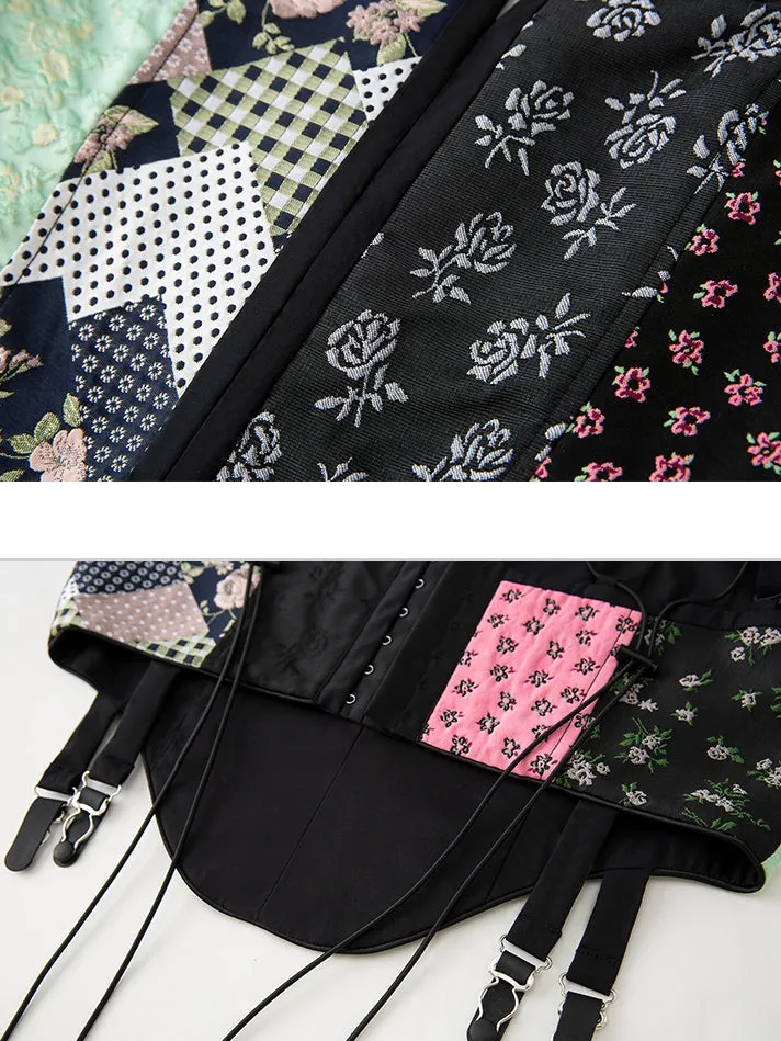 Stylish Jacquard Corset Vest