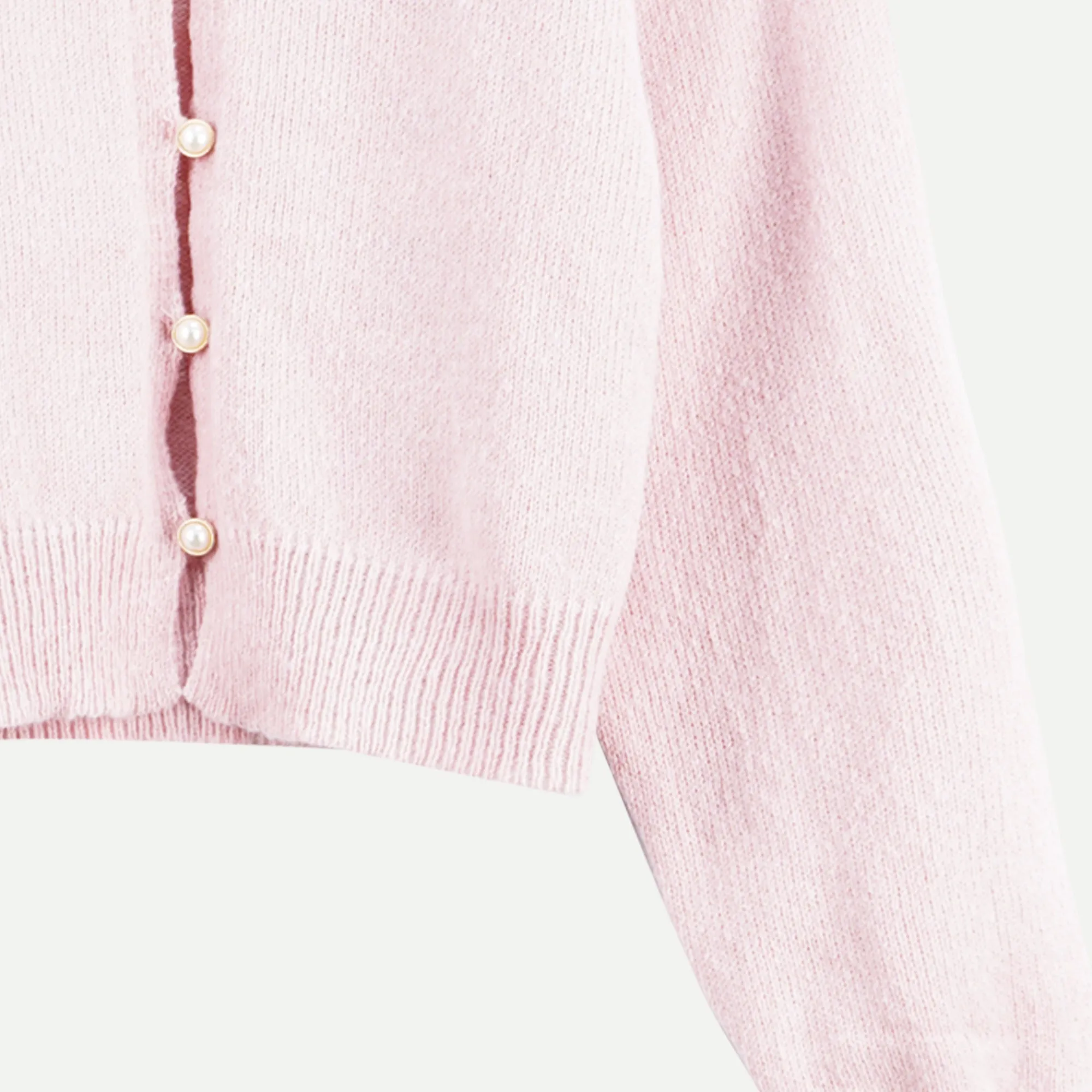 Stylistic Mr. Lee Ladies Basic Plain Long Sleeve Cardigan for Women Trendy Fashion High Quality Apparel Comfortable Casual Jacket for Women Boxy Fit 116663 (Pink)