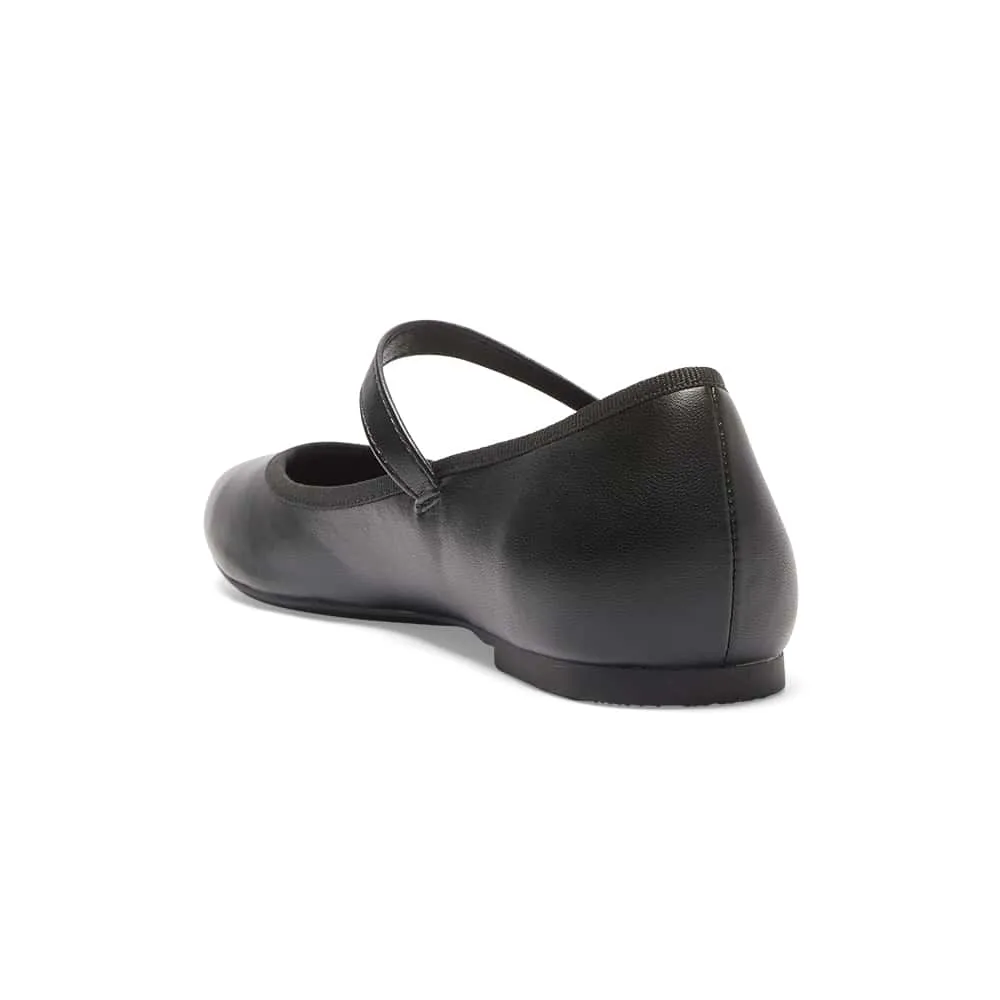 Sweet Flat in Black Smooth