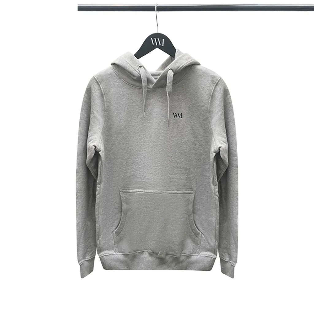 Unisex Organic Cotton Pullover Hoodie in grey