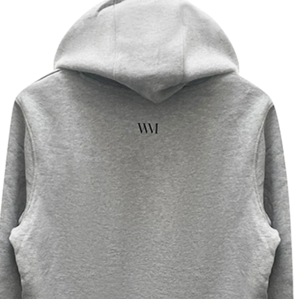 Unisex Organic Cotton Pullover Hoodie in grey
