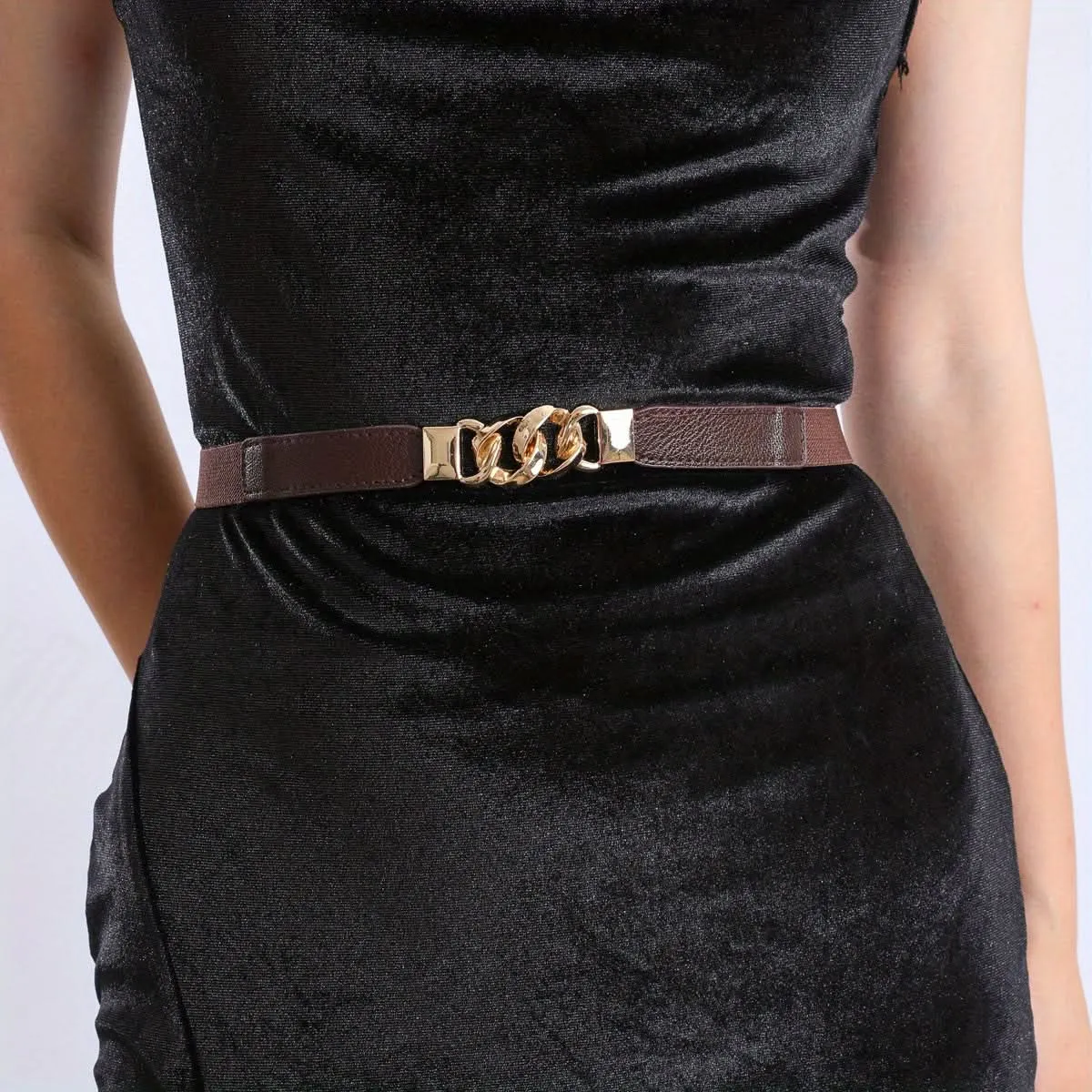 Vintage Elastic Waist Belt for Dresses & Skirts