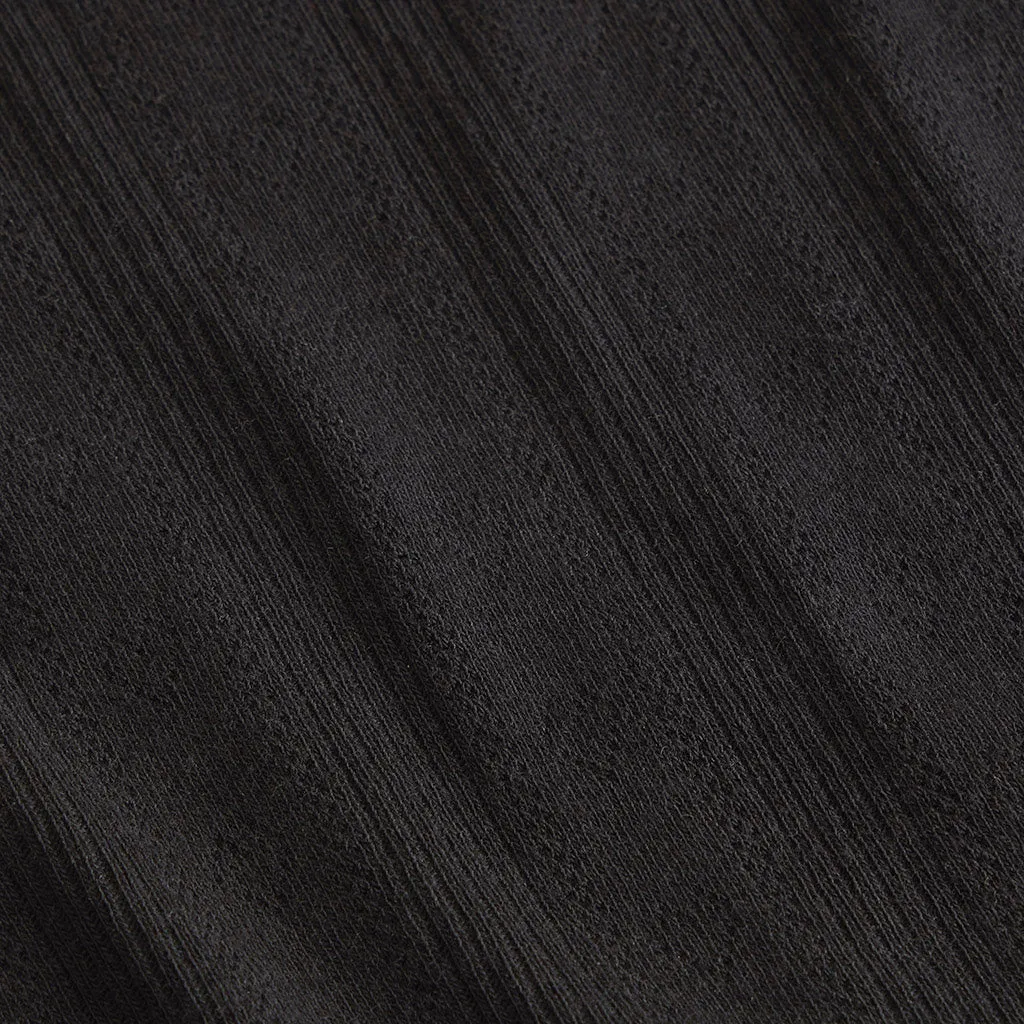 Women's Black Pointelle Cardigan