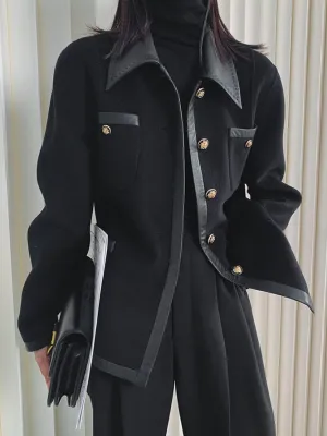 xakxx Urban Loose Split-Joint Lapel Collar Jackets