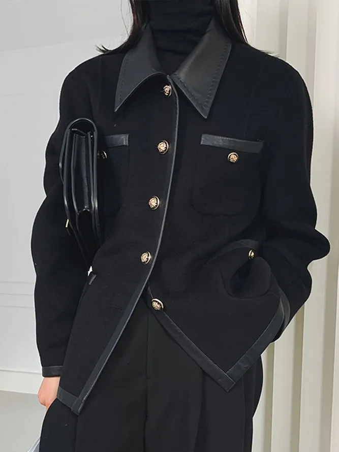 xakxx Urban Loose Split-Joint Lapel Collar Jackets